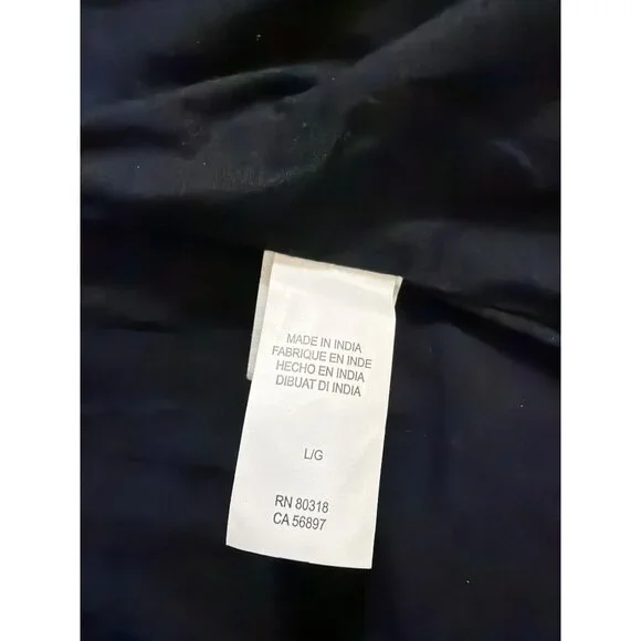 Lucky Brand Womens Black Genuine Leather Moto Jacket Size L - Picture 12 of 16